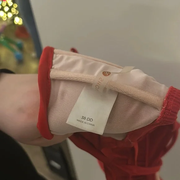 Red Women's Swim Top - Picture 6 of 6